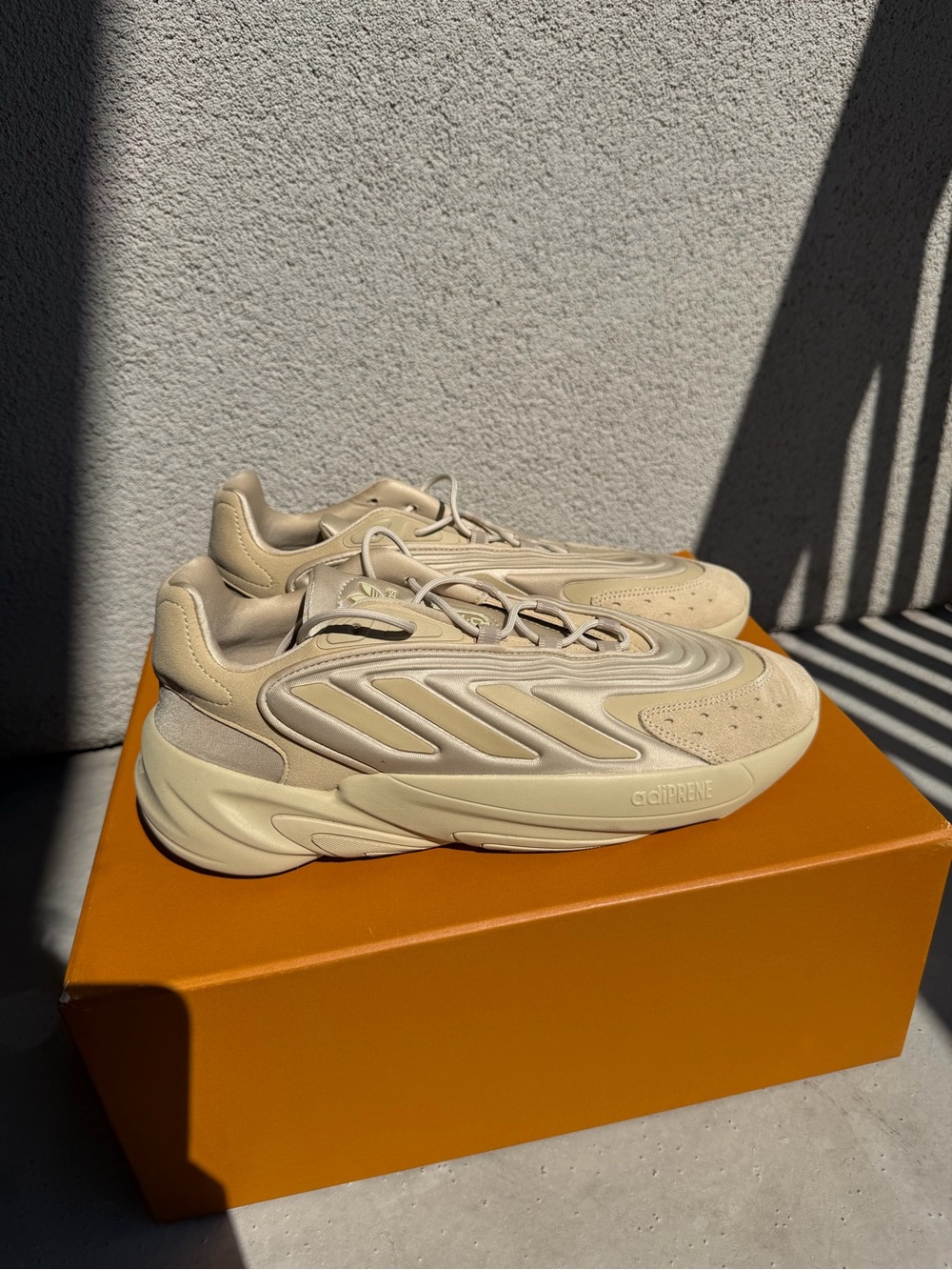 Adidas Originals Ozelia Savanna Beige Adiprene Chunky Sneakers – MENS US 10